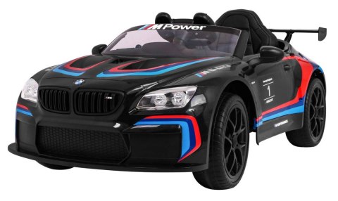 BMW M6 GT3 Auto na akumulator dla dzieci Czarny + Nawiew powietrza + Dźwięki MP3 Światła + Pilot