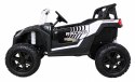 Buggy ATV Strong Racing dla 2 dzieci Biały + Silnik bezszczotkowy + Pompowane koła + Audio LED