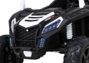 Buggy ATV Strong Racing dla 2 dzieci Biały + Silnik bezszczotkowy + Pompowane koła + Audio LED