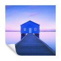 Fototapeta Kwadratowa Boathouse Autorstwa Richarda Vandewalle&#039;a