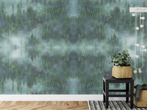 Fototapeta Kwadratowa Krajobraz Leśny