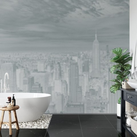 Fototapeta Kwadratowa Nowy Jork Półtonów W Negatywie