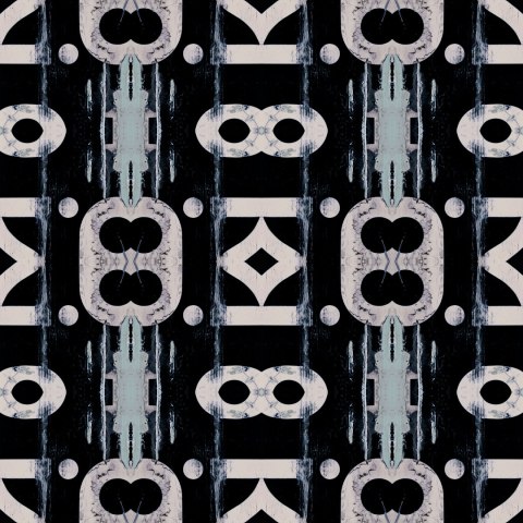 Fototapeta Kwadratowa Przemysł W Kolorze Niebieskim