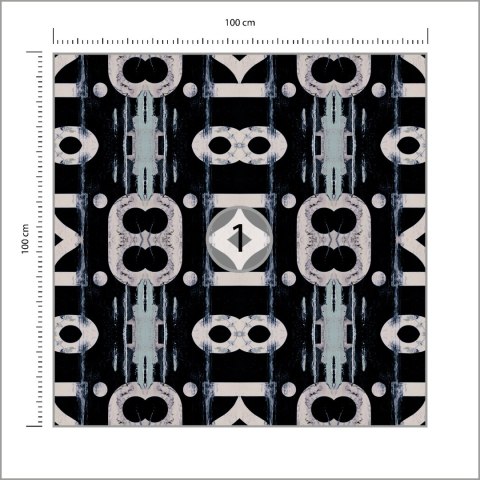 Fototapeta Kwadratowa Przemysł W Kolorze Niebieskim