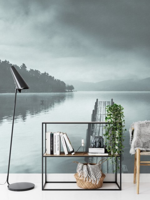 Fototapeta Kwadratowa Widok Na Jezioro Z Molo Pier Ii Autorstwa George'a Digalakisa