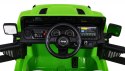 Jeep Wrangler Rubicon na akumulator dla dzieci Zielony + Pilot + Radio MP3 LED + Koła EVA