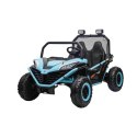 Auto Na Akumulator Pojazd Buggy FASTER 4x4 Niebieski MP3 LED Ekoskóra