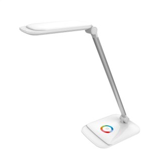 PLATINET DESK LAMP LAMPKA BIURKOWA LED 12W + NIGHT LAMP + USB CHARGER WHITE [43804]