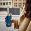 Quokka Boost Coffee Tumbler - Kubek termiczny ze stali nierdzewnej z zaparzaczem 400 ml (Blue Jungle)