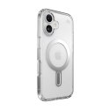 Speck Presidio Perfect-Clear ClickLock & MagSafe - Etui iPhone 16 (Clear / Chrome Finish / Serene Silver)