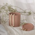 Organizer na biżuterię, kosmetyki BRUMBY styl nowoczesny do wewnątrz ameliahome - JEWELRYBOX/AH/BRUMBY/ROSE/8,5X9,4