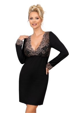 Koszulka nocna Koszula Nocna Model Emma Long Black - Donna Donna