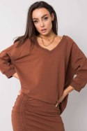 Bluza Damska Model RV-BL-5676.09 Dark Brown - Rue Paris Rue Paris