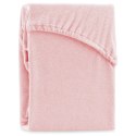 Prześcieradło RUBY kolor pudrowy róż styl klasyczny materiał frotte 220-240x220 AmeliaHome - FITTEDFRO/AH/RUBY/PEACH06/N/220-240