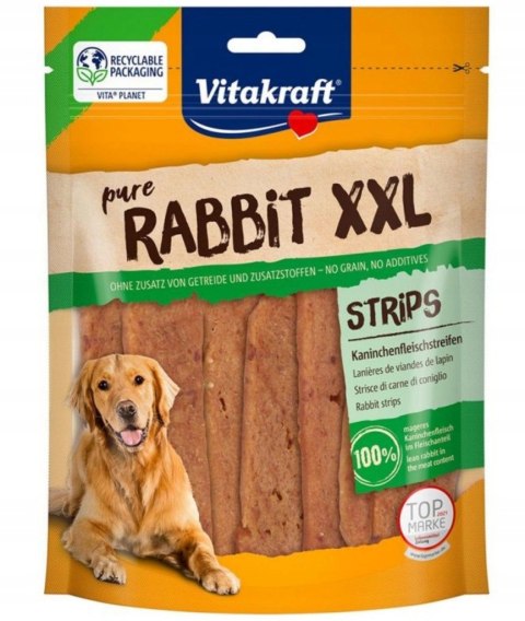 VITAKRAFT RABBIT Paski mięsne z królikiem XXL przysmak dla psa 250g