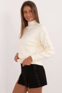 Sweter Damskie Model AT-SW-2339.54 Ecru - AT AT