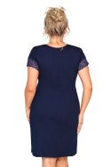 Koszulka nocna Koszula Nocna Model Mariza Plus Dark Blue - Donna Donna