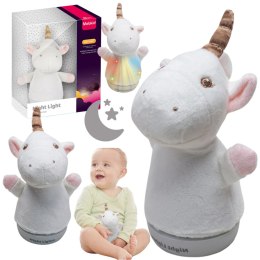 A baby soothe plush night light (unicorn doll)