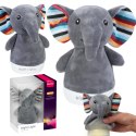 A baby soothing plush night light (elephant doll)