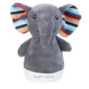 A baby soothing plush night light (elephant doll)