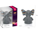 A baby soothing plush night light (elephant doll)