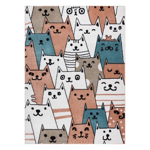 Dywan BEO GATTI kolor koralowy 120x170 Hakano - RUG/LU/BEO/GATTI/PINK/120x170