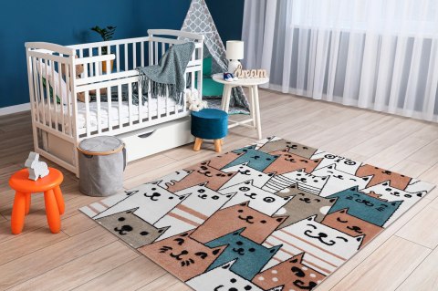 Dywan BEO GATTI kolor koralowy 120x170 Hakano - RUG/LU/BEO/GATTI/PINK/120x170