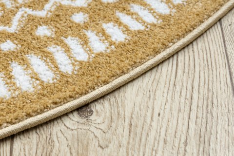 Dywan okrągły BEO kolor złoty styl dziecięcy r140 Hakano - RUG/LU/BEO/NAPKIN/MUSTARD/R140