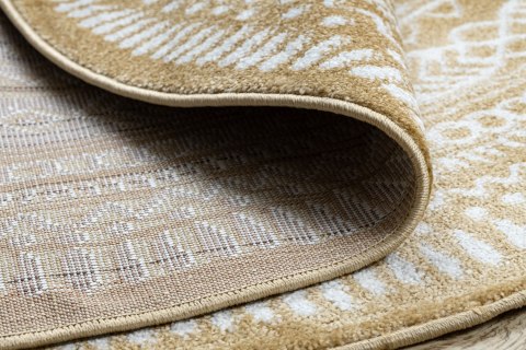 Dywan okrągły BEO kolor złoty styl dziecięcy r140 Hakano - RUG/LU/BEO/NAPKIN/MUSTARD/R140