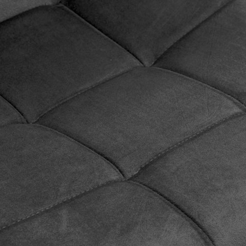 Krzesło aksamitne DENVER velvet Grafitowe