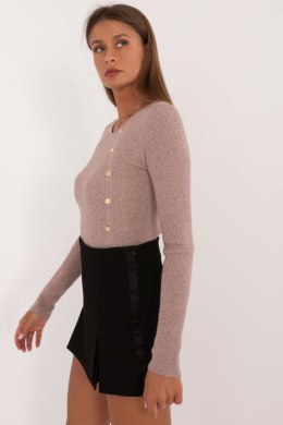 Sweter Damski Model AT-SW-2332-2.62 Dark Beige - AT AT