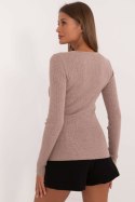 Sweter Damski Model AT-SW-2332-2.62 Dark Beige - AT AT