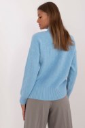 Sweter Damski Model AT-SW-2339.54 Blue - AT AT