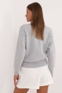 Sweter Damski Model AT-SW-2339.54 Light Grey - AT AT