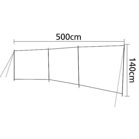 Parawan PLAŻA 140x500cm 3-częściowy Bo Camp