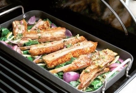 Brytfanna prostokątna z uchwytami CADAC Meridian z powłoką GreenGrill® CADAC