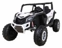 Buggy UTV-MX na akumulator dla dzieci Biały + Napęd 4x4 + Pilot + Audio LED + Schowek + EVA + Wolny Start