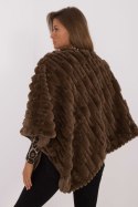 Sweter Ponczo Model AT-PN-2347.88 Dark Brown - AT AT