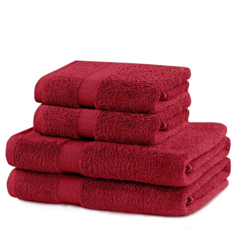 - TOWEL/MARINA/D.RED/N/SET2*70x140+2*50x100