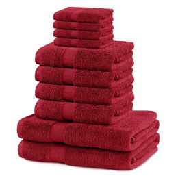 - TOWEL/MARINA/D.RED/N/SET2*70x140+4*50x100+4*30X50