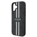 Guess 4G Printed Stripes MagSafe - Etui iPhone 16 Plus (czarny)