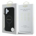 Guess Saffiano Classic Logo MagSafe - Etui iPhone 16 Plus (czarny)