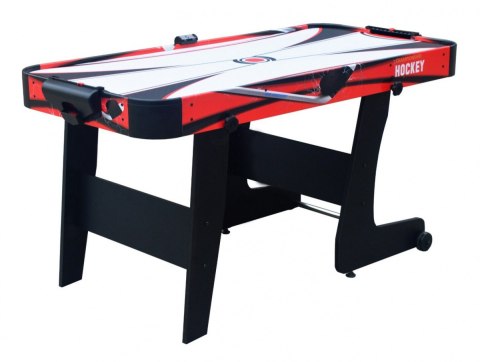 Cymbergaj dla dzieci + Stół do gry z MDF + Rodzinna gra Air Hockey czerwony 152x74x80cm