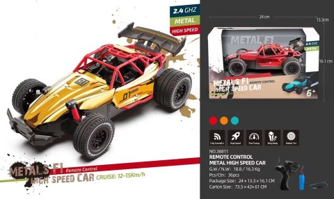 Metalowe Autko RACING 01 Złote R/C