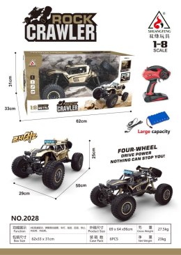 Metalowy Mega Crawler 1:8 Złoty