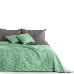 Narzuta AXEL  miętowy materiał mikrofibra 170x210 DecoKing - CHON/AXEL/MINT+STEEL/170X210