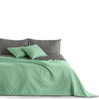Narzuta AXEL  miętowy materiał mikrofibra 170x210 DecoKing - CHON/AXEL/MINT+STEEL/170X210