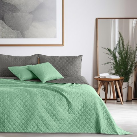 Narzuta AXEL  miętowy materiał mikrofibra 170x210 DecoKing - CHON/AXEL/MINT+STEEL/170X210