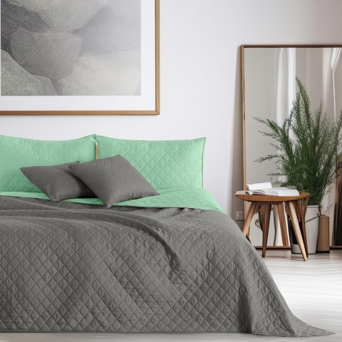 Narzuta AXEL  miętowy materiał mikrofibra 170x210 DecoKing - CHON/AXEL/MINT+STEEL/170X210