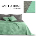 Narzuta AXEL  miętowy materiał mikrofibra 170x210 DecoKing - CHON/AXEL/MINT+STEEL/170X210